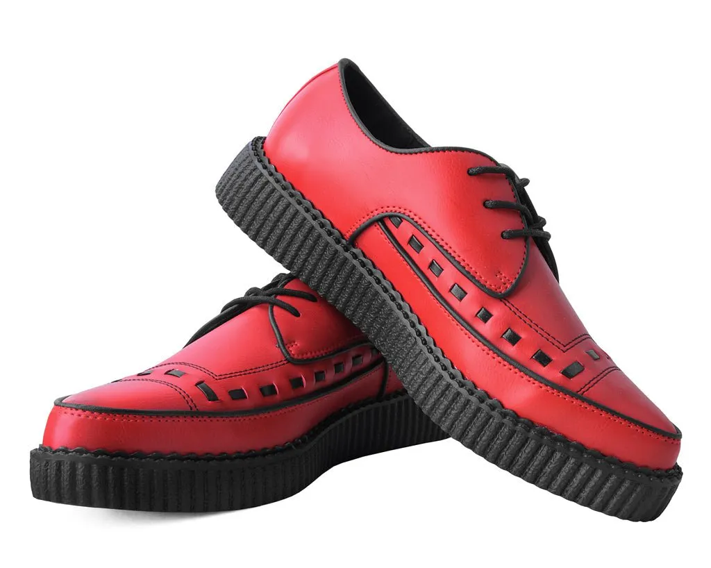 Red TUKskin Lace Up Creeper