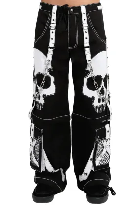 Scare Pant Blk/White BIG Skull