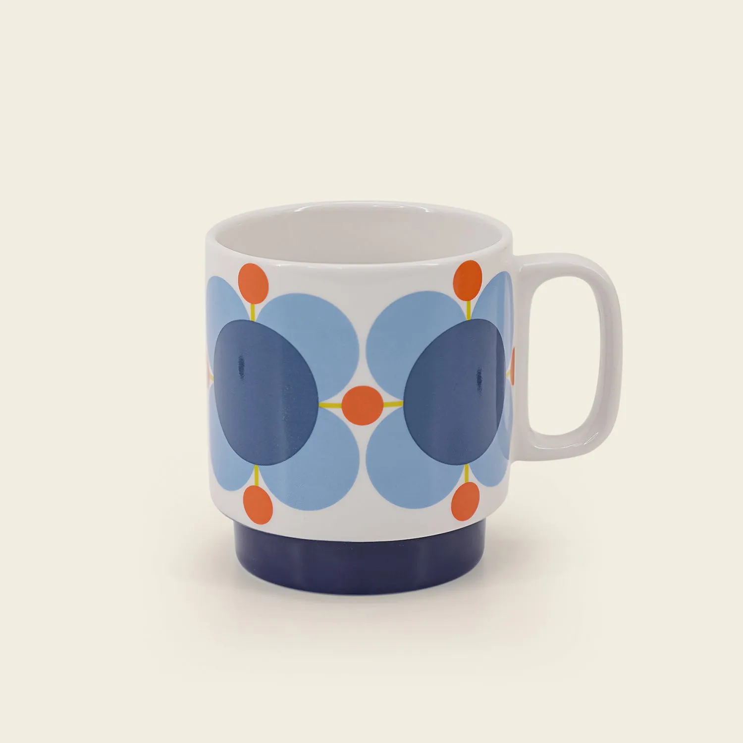 Set of 4 Stacking Mugs - Atomic Flower