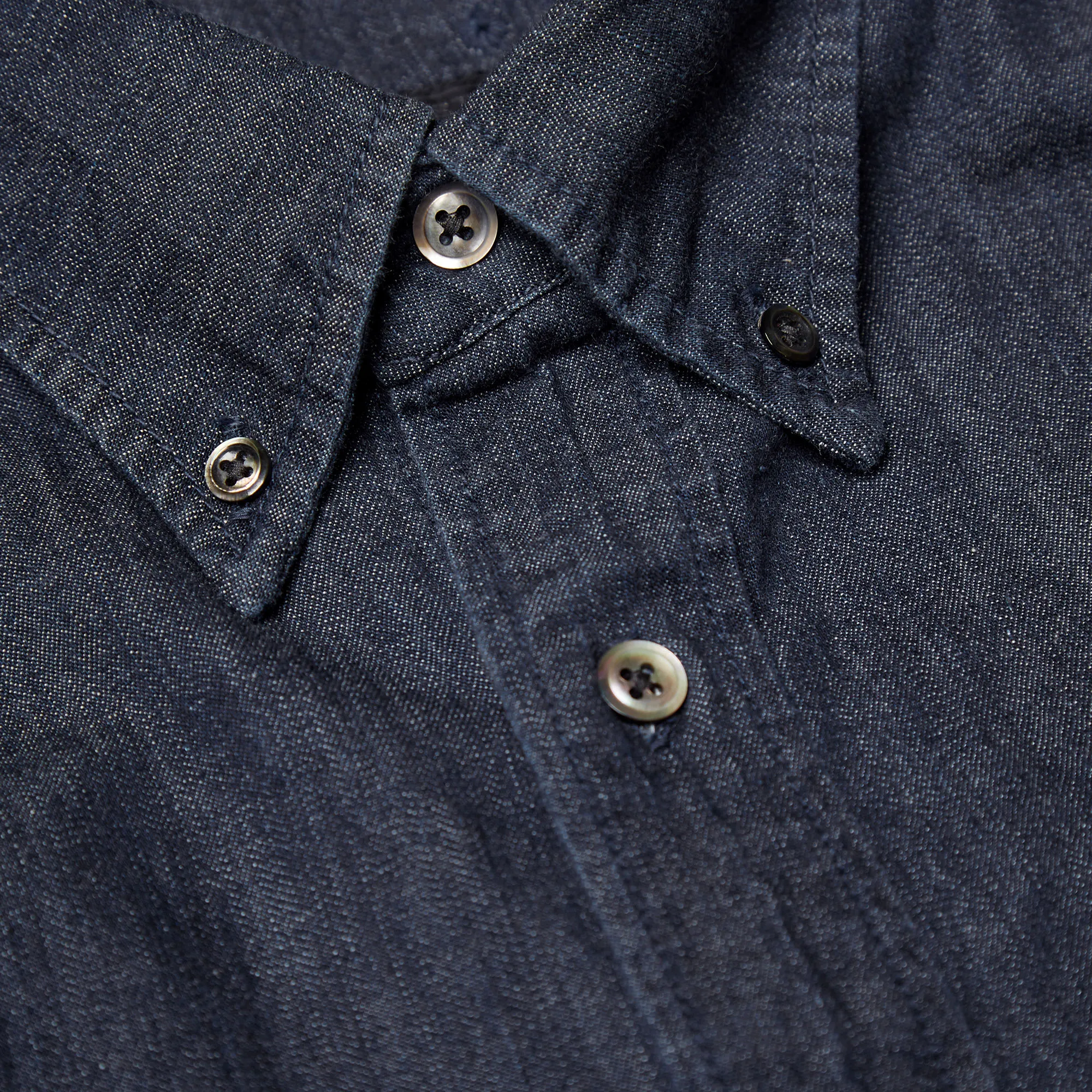 SOPHNET. Native Panel Denim ShirtIndigo