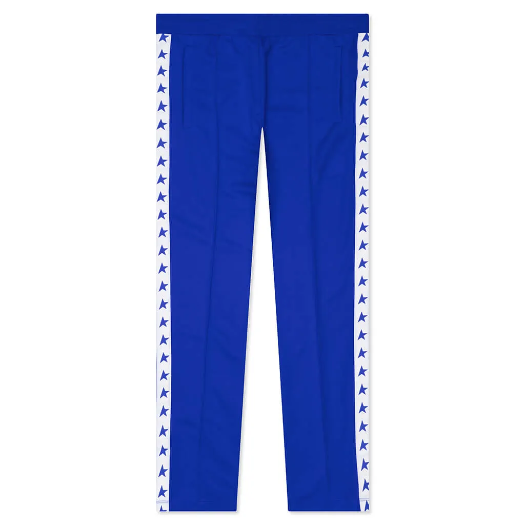 Star Wide Leg Jogging Pant - Bluette/White