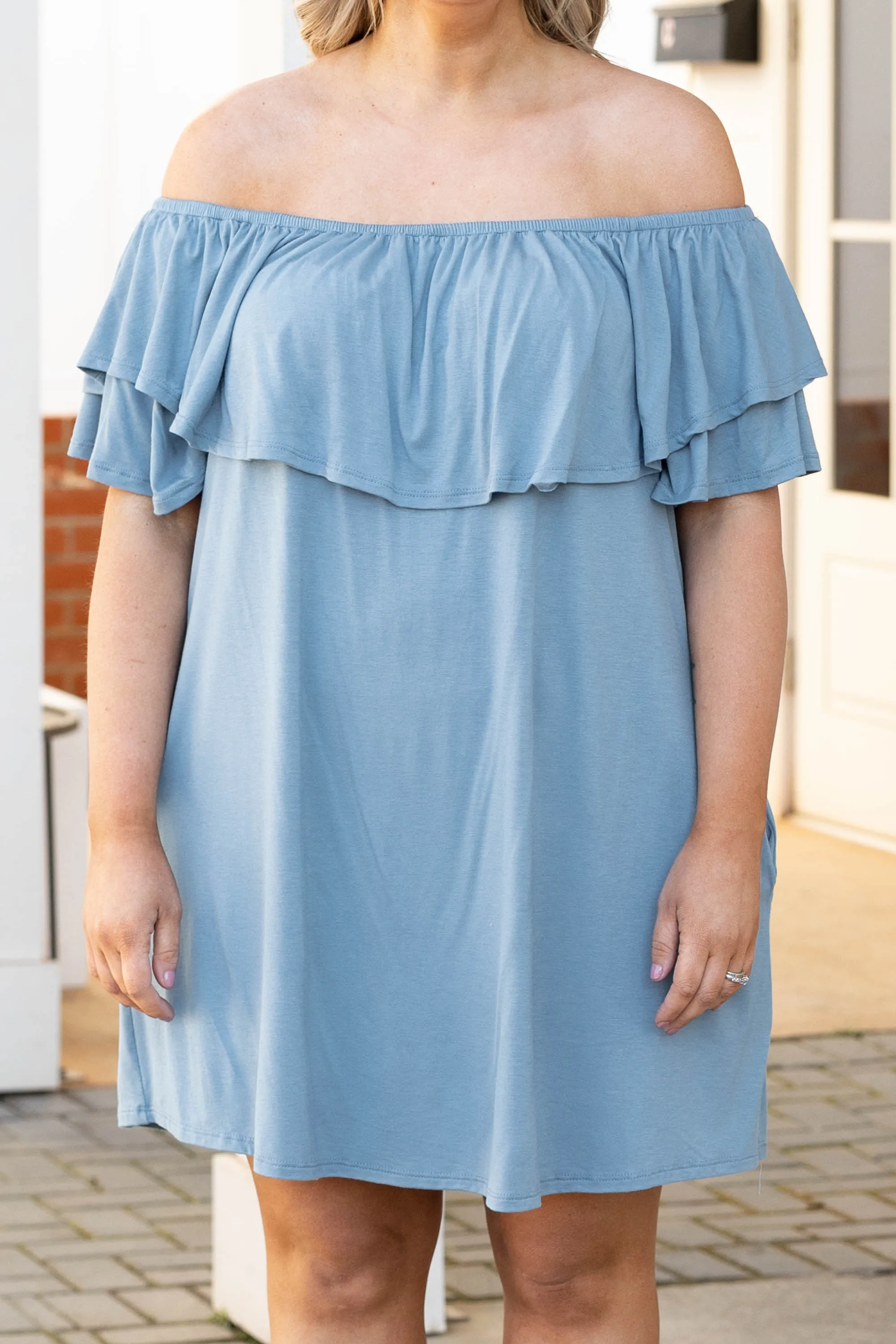 Those Springtime Blues Dress, Chambray