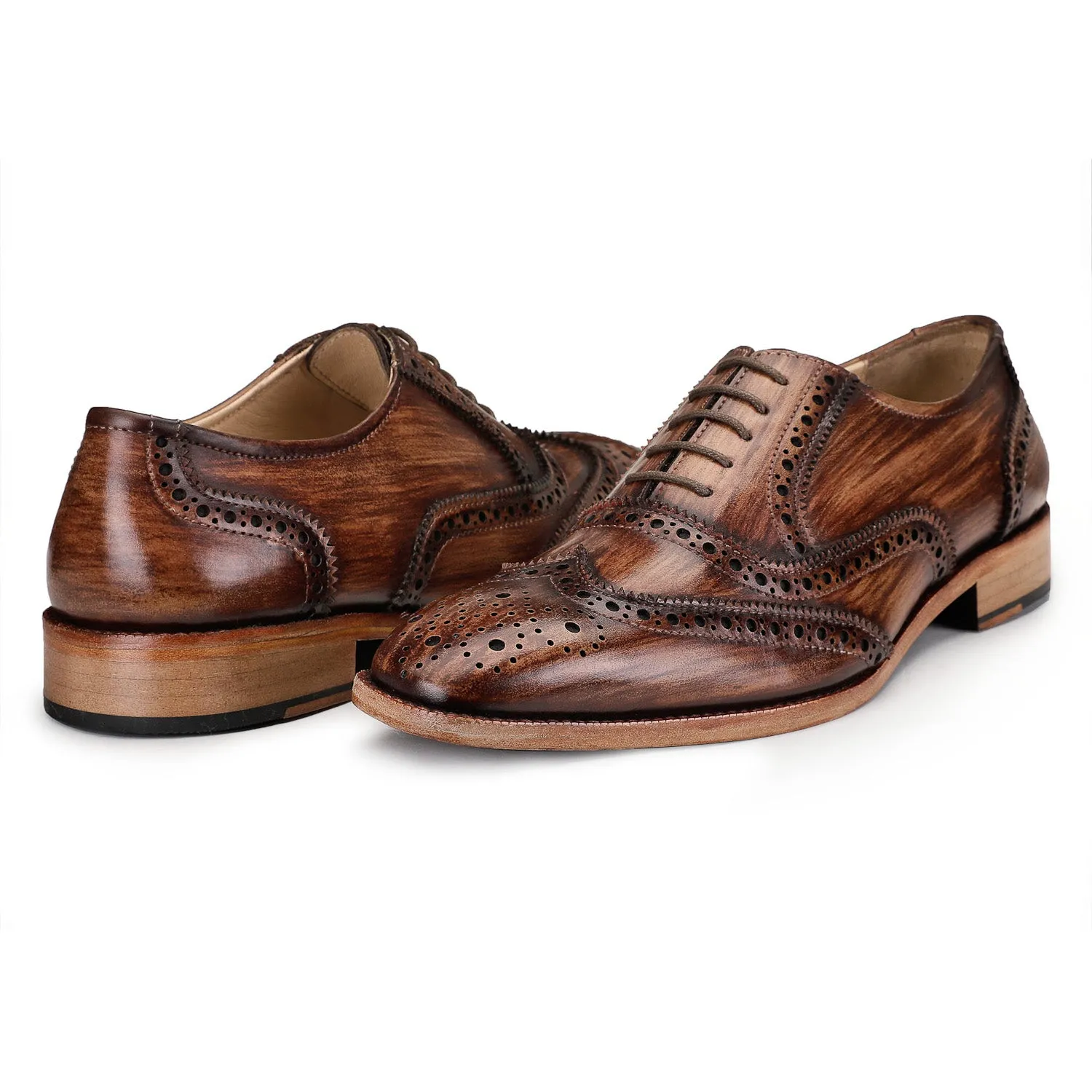 Wingtip Brogue Oxford - Wooden