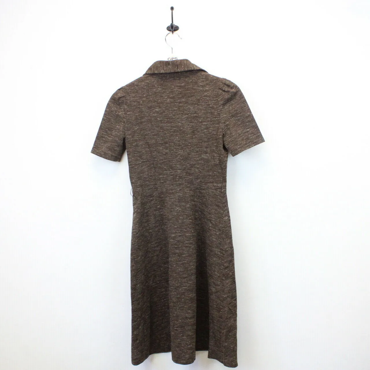 Womens CHEMISE LACOSTE 80s Dress Brown | XS