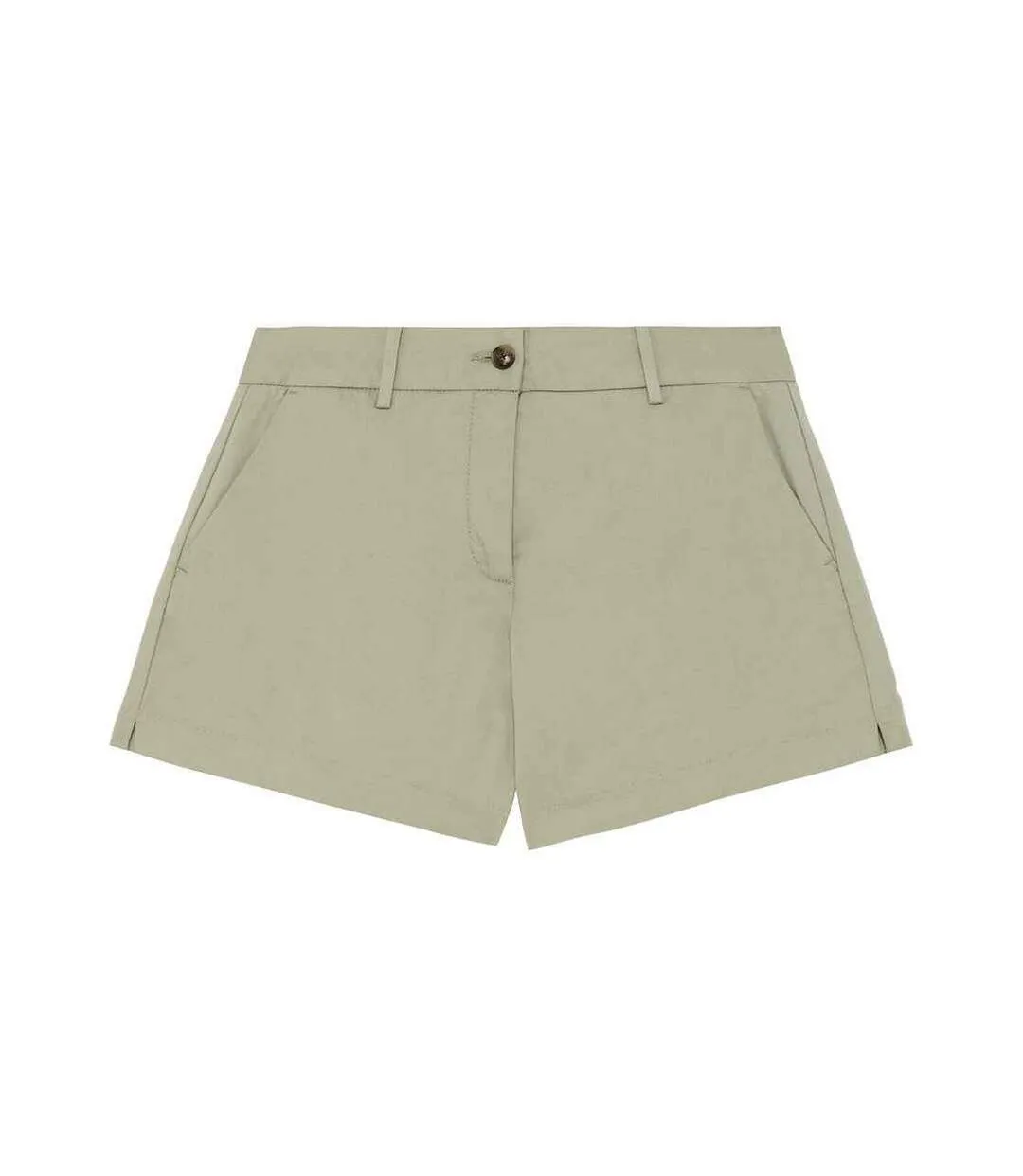 Womens/ladies casual shorts almond green Native Spirit