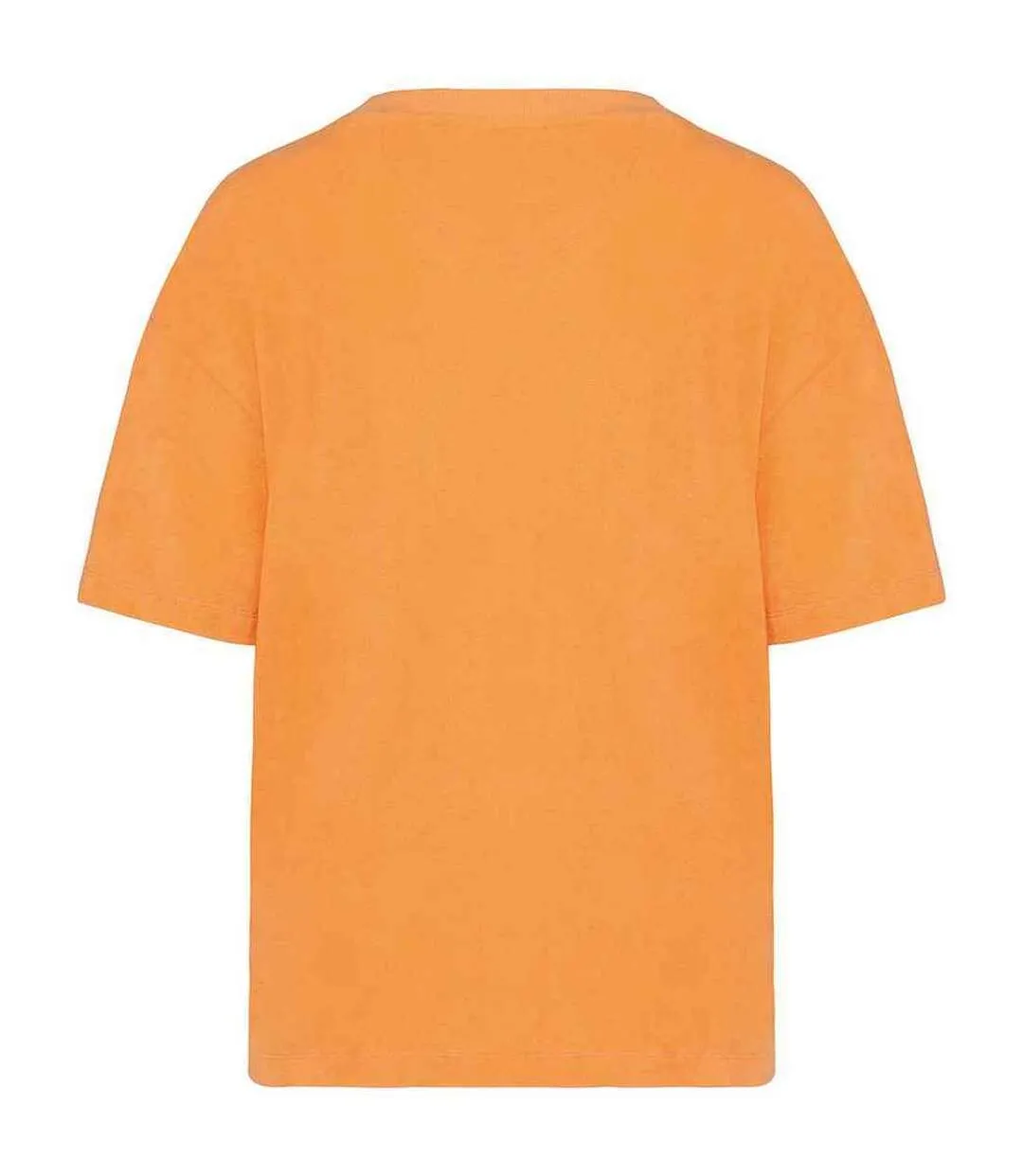 Womens/ladies terrycloth t-shirt apricot Native Spirit