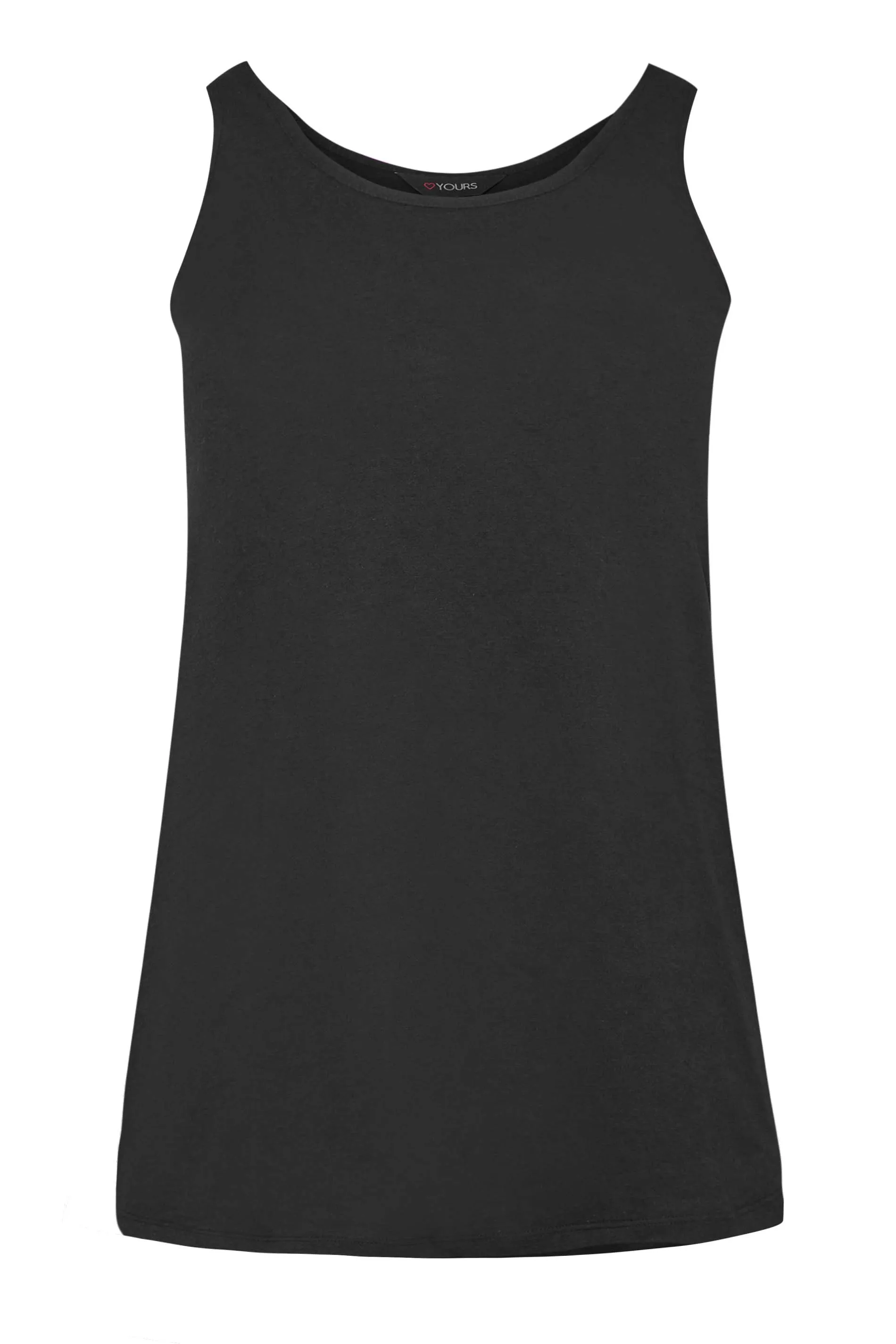 YOURS Curve Black Vest Top