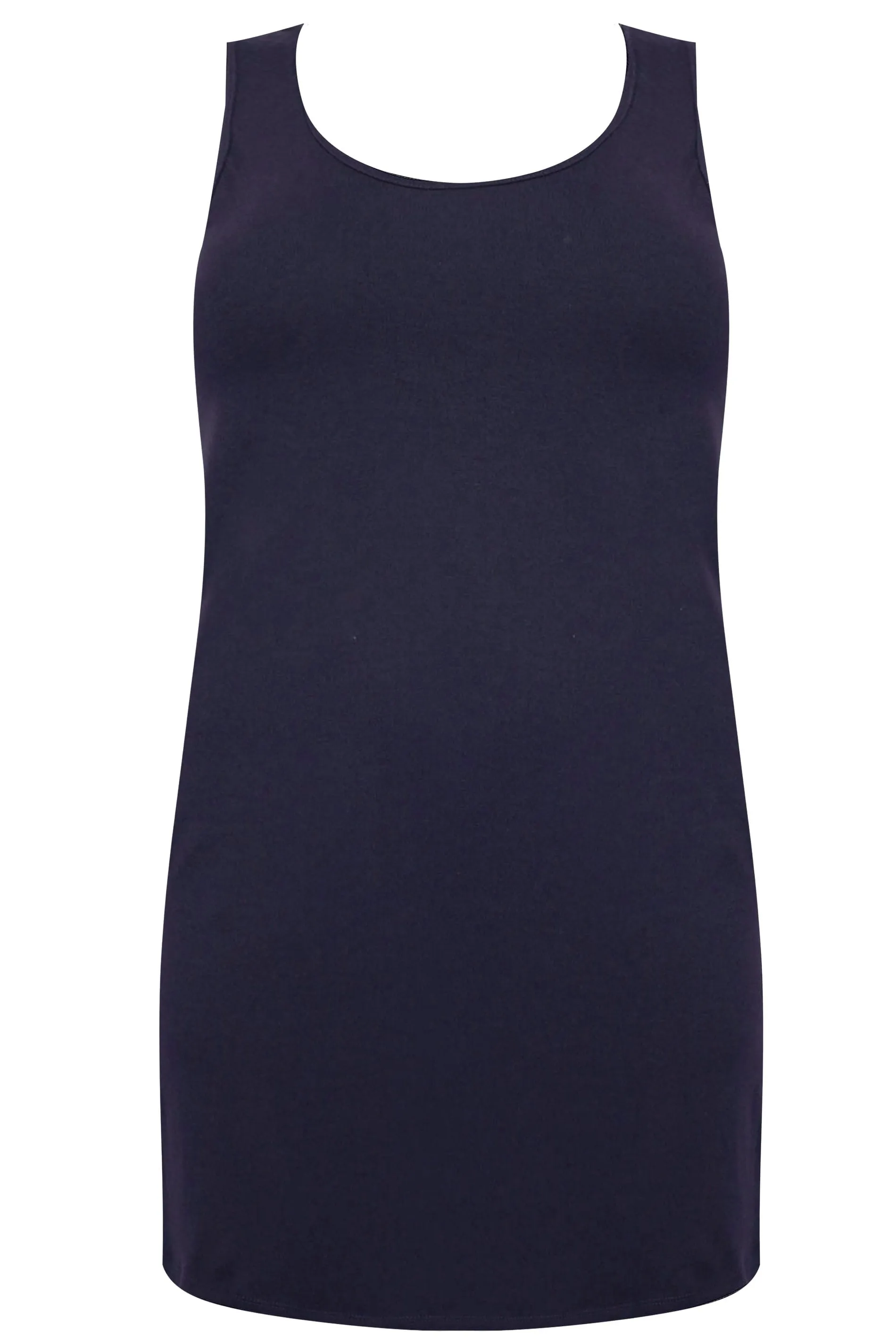 YOURS Curve Navy Blue Longline Vest Top